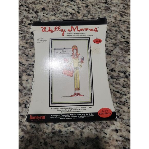 Other - Janlynn 019-0411 Dolly Mamas‎ High Maintenance Counted Cross Stitch Kit 6" x 10"